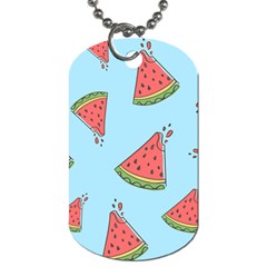 Watermelon Fruit Pattern Tropical Dog Tag (one Side)
