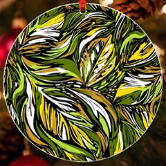 Foliage Pattern Texture Background Uv Print Acrylic Ornament Round