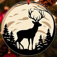 Deer Wildlife Uv Print Acrylic Ornament Round