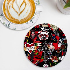 Graffiti Tatoo Skate Art Boom Uv Print Round Tile Coaster