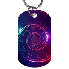 Time Machine Dog Tag (one Side)