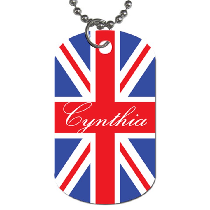 England Name Dog Tag Dog Tag (One Side)