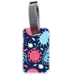 Seamless Pattern Microbes Virus Vector Illustration Luggage Tag (two Sides)