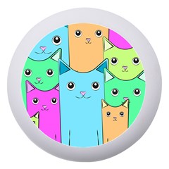 Cat Animals Cartoon Pattern Dento Box With Mirror