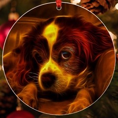 Cute 3d Dog Uv Print Acrylic Ornament Round