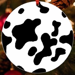 Cow Pattern Uv Print Acrylic Ornament Round