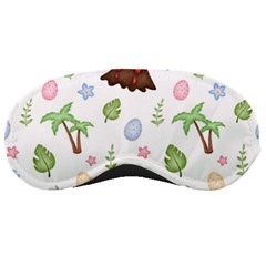 Cute Palm Volcano Seamless Pattern Sleep Mask