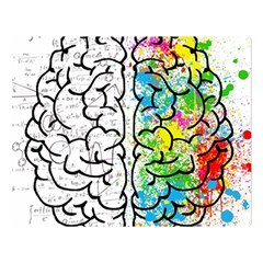 Brain Mind Psychology Idea Drawing Two Sides Premium Plush Fleece Blanket (large)