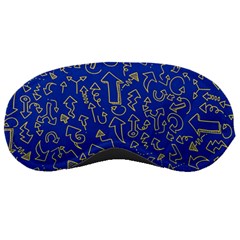 Arrow Doodle Drawing Background Sleep Mask