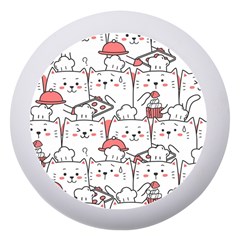 Cute Cat Chef Cooking Seamless Pattern Cartoon Dento Box With Mirror