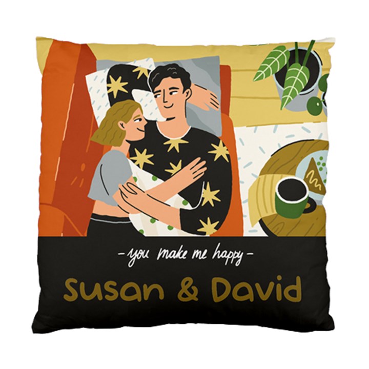 Personalized Couple Lover Name Standard Cushion Case (Two Sides)