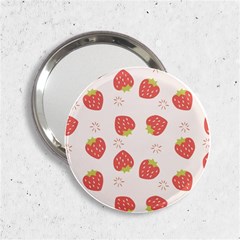 Strawberries Pattern Design 2 25  Handbag Mirrors