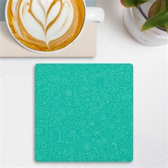 Background, Doodle, Pattern, Uv Print Square Tile Coaster 