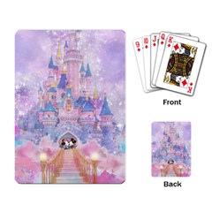 Disney Castle, Mickey And Minnie Playing Cards Single Design (rectangle)