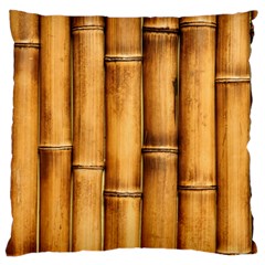 Brown Bamboo Texture  Large Cushion Case (two Sides)
