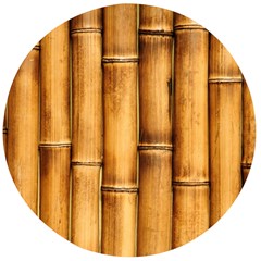 Brown Bamboo Texture  Wooden Bottle Opener (round)