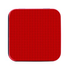 Ed Lego Texture Macro, Red Dots Background, Lego, Red Square Metal Box (black)