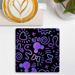 Multicolor Disney , Corazones, Mouse Uv Print Square Tile Coaster 