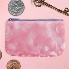 Pink Glitter Background Large Coin Purse