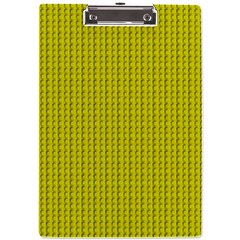 Yellow Lego Texture Macro, Yellow Dots Background A4 Acrylic Clipboard