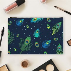 Feather, Bird, Pattern, Cosmetic Bag (large)