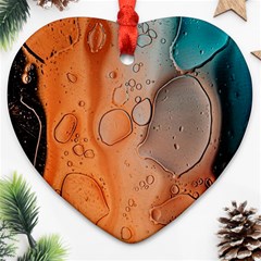 Water Screen Heart Ornament (two Sides)