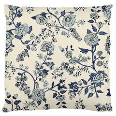 Blue Vintage Background, Blue Roses Patterns Standard Premium Plush Fleece Cushion Case (two Sides)