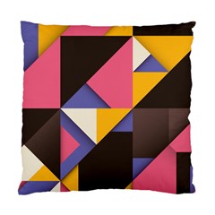Retro Colorful Background, Geometric Abstraction Standard Cushion Case (two Sides)