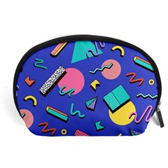 Geometric Shapes Material Design, Lollipop, Lines Accessory Pouch (large)