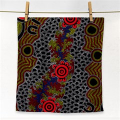 Authentic Aboriginal Art - Gathering 2 Face Towel