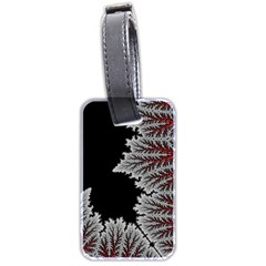 Silhouette Of Aurora Borealis Luggage Tag (two Sides)