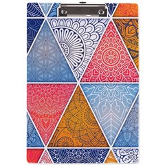 Texture With Triangles A4 Acrylic Clipboard