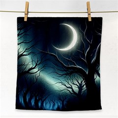 Moon Moonlit Forest Fantasy Midnight Face Towel