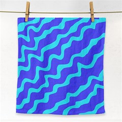 Purple Mint Turquoise Background Face Towel