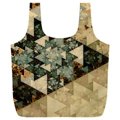 Triangle Geometry Colorful Fractal Pattern Full Print Recycle Bag (xxxl)