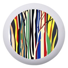Abstract Trees Colorful Artwork Woods Forest Nature Artistic Dento Box With Mirror
