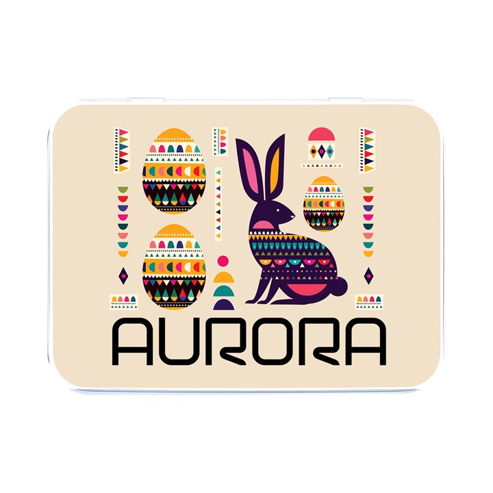 Personalized Easter Name Flip Top Metal Box Flip Top Metal Box (Silver)  