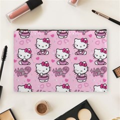 Cute Hello Kitty Collage, Cute Hello Kitty Cosmetic Bag (large)