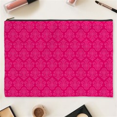 Pink Pattern, Abstract, Background, Bright, Desenho Cosmetic Bag (xxxl)