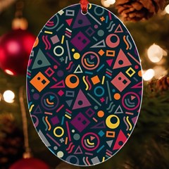 Random, Abstract, Forma, Cube, Triangle, Creative Uv Print Acrylic Ornament Oval
