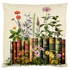 Books Flowers Book Flower Flora Floral 16  Baby Flannel Cushion Case (two Sides)
