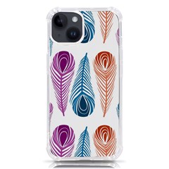 Pen Peacock Colors Colored Pattern Iphone 14 Tpu Uv Print Case