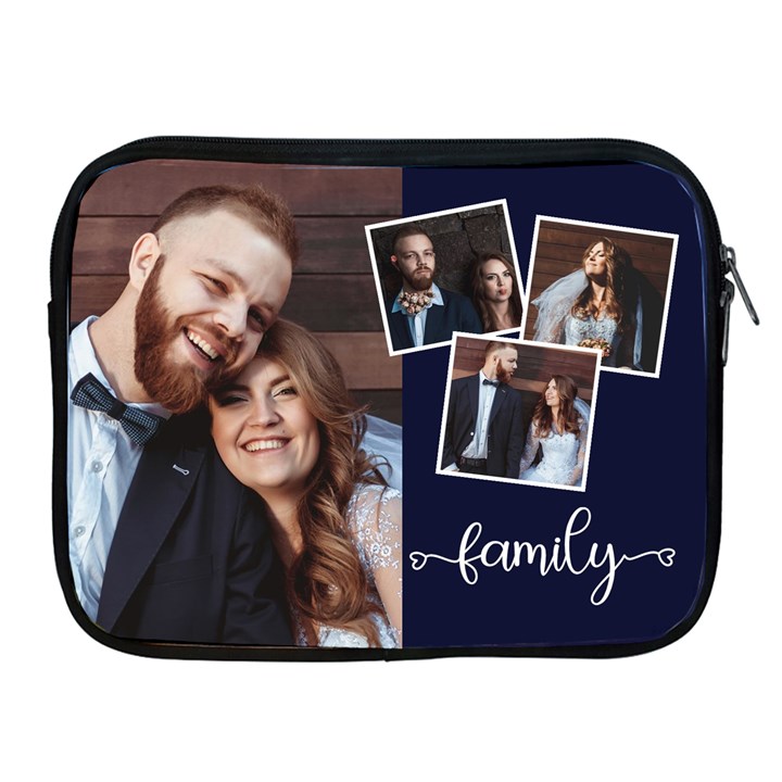 Personalized Wedding Couple Photo Any Text iPad Zipper Case Apple iPad Zipper Case