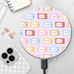 Personalized Tickers Name Wireless Fast Charger Wireless Fast Charger(White) Front