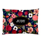 Personalized Floral Name Pillow Case Pillow Case (Two Sides) Back