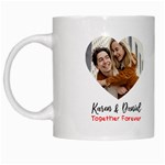 Personalized Couple Photo Name Any Text Mug White Mug Left