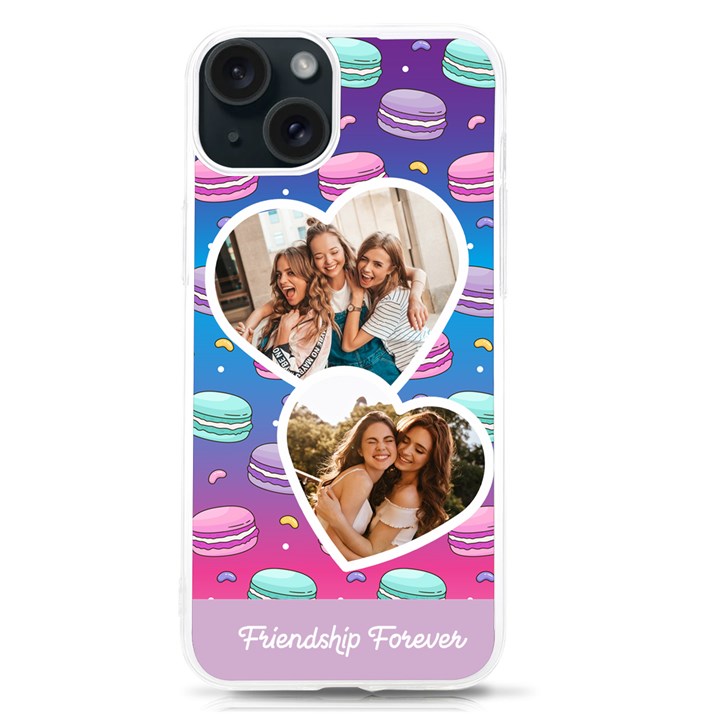 Personalized Heart Photo UV Print Case iPhone 15 TPU UV Print Case
