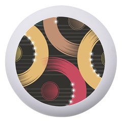 Circle Colorful Shine Line Pattern Geometric Dento Box With Mirror