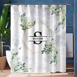 Personalized Initial Name Floral Shower Curtain Shower Curtain 60  x 72  (Medium) 60, x72,  Curtain