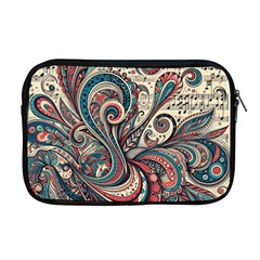 Paisley Print Musical Notes6 Apple Macbook Pro 17  Zipper Case